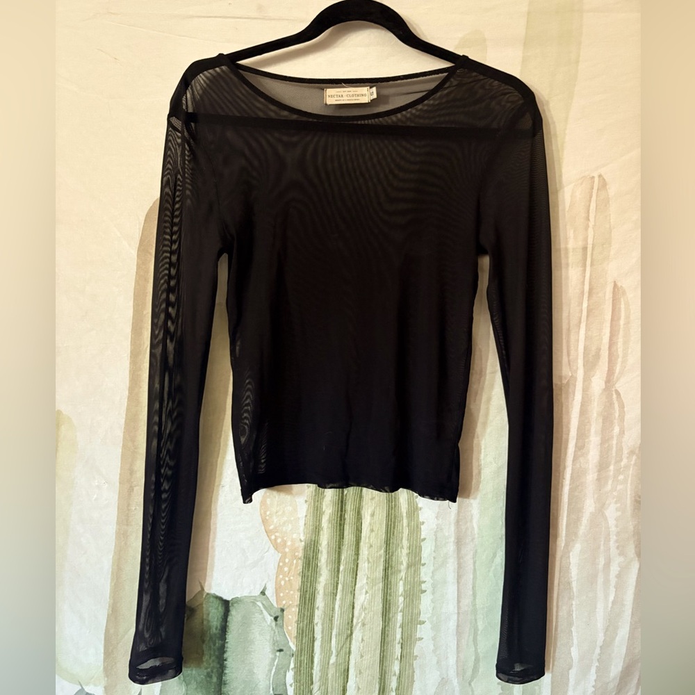 Nectar Clothing Mesh Long Sleeve Top 🌵small